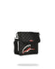 Tracolla Sprayground nero unfinished shark messanger sling 910B7483NSZ