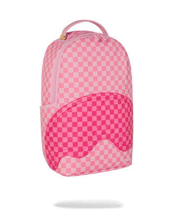 ZAINO SPRAYGROUND 8717 PINK SHARKS IN PARIS PATCH BACKPACK