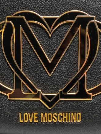 Borsa Love Moschino JC4009 Shopping logo smaltato nero