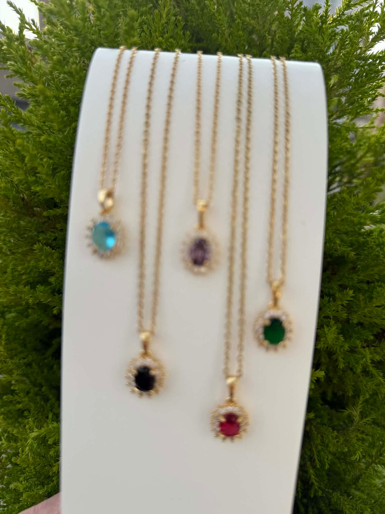 Collana Cherie Seychelles con corona e cristallo