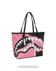 BORSA SPRAYGROUND 8278 PINK AND BLACK TEAR SIP TOTE