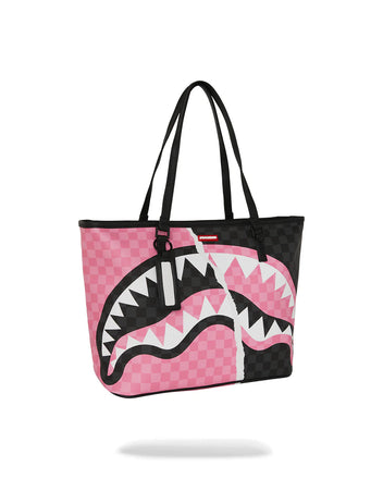 BORSA SPRAYGROUND 8278 PINK AND BLACK TEAR SIP TOTE