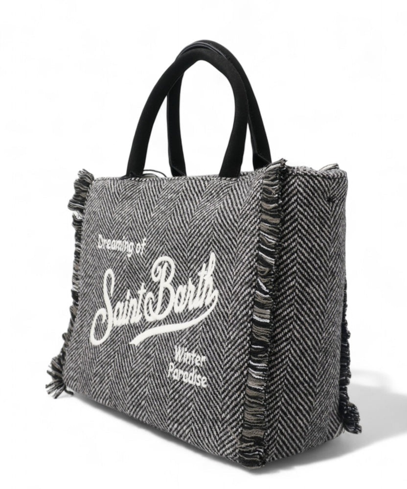 Borsa Saint Barth COL0029 002981 Colette Wool in misto lana spigata