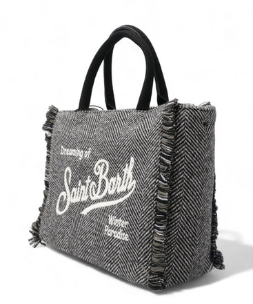 Borsa Saint Barth COL0029 002981 Colette Wool in misto lana spigata