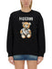 Felpa Moschino Con Orsetto Fiocco Italia E Logo EV1712