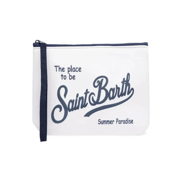 Pochette Saint Barth Aline Logo In Rilievo