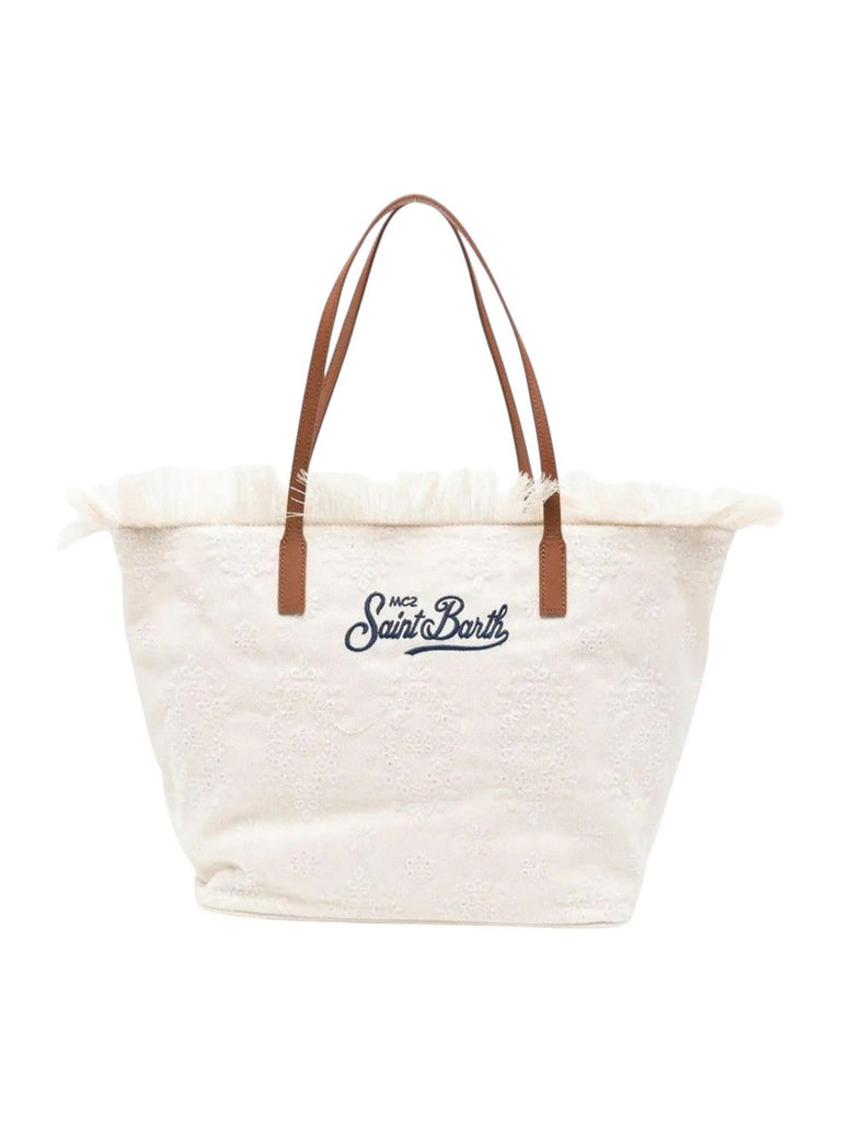 Borsa Saint Barth city bag fringe sangallo big CBF0001 01034L