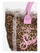 Borsa Mare Saint Barth Vanity Sand Leopardata Logo E Manici In Rosa VANI001 02591L