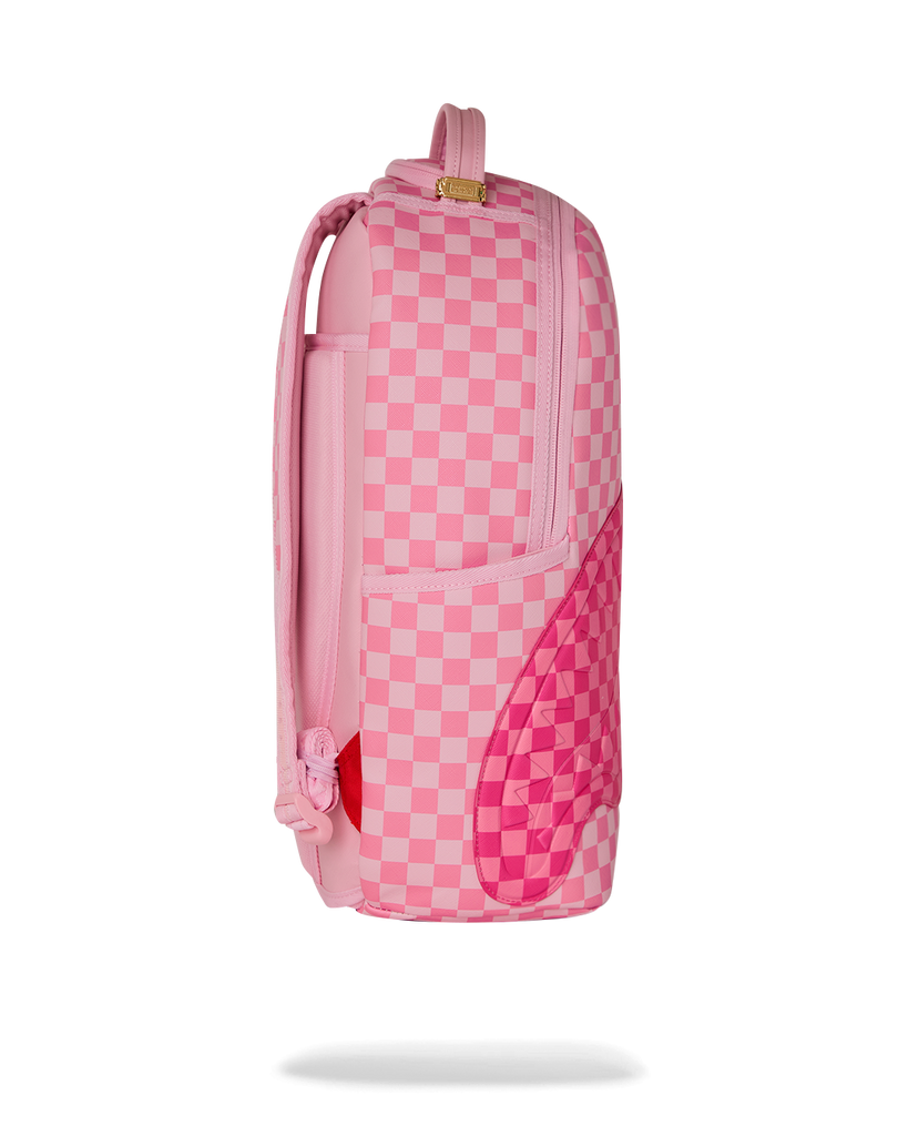 ZAINO SPRAYGROUND 8717 PINK SHARKS IN PARIS PATCH BACKPACK