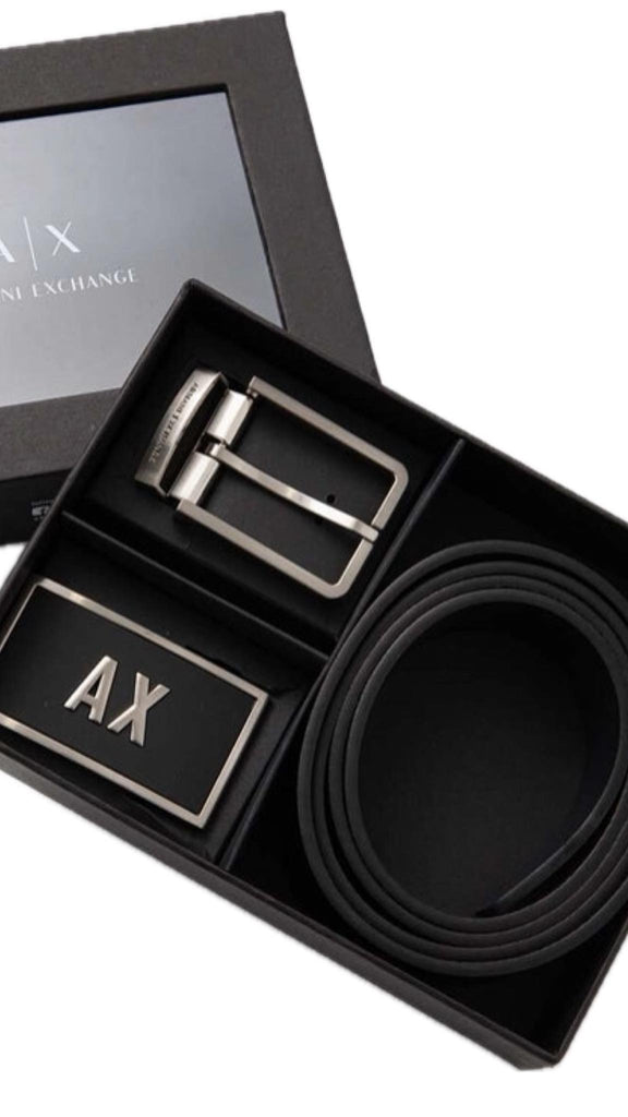 Box Armani Exchange Uomo AF11958 Gift Set cintura doppia fibbia