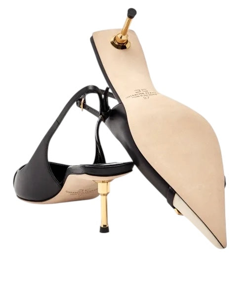 Scarpe Slingback Elisabetta Franchi SA57L61E2  b/colore in pelle