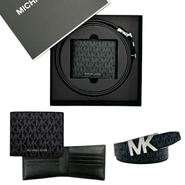 Set Michael Kors Cintura E Portafogli Logato
