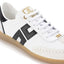 Sneaker Elisabetta Franchi SA50G51E2 in pelle e crosta con logo Bianco/Nero