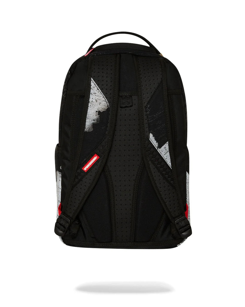ZAINO SPRAYGROUND ART7631 SHARK CENTRAL SORBET HAND PAINTED DLX-COTTON BACKPACK