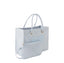 Borsa Elisabetta Franchi BS83A52E2 Tote piccola in rafia jacquard sky blue