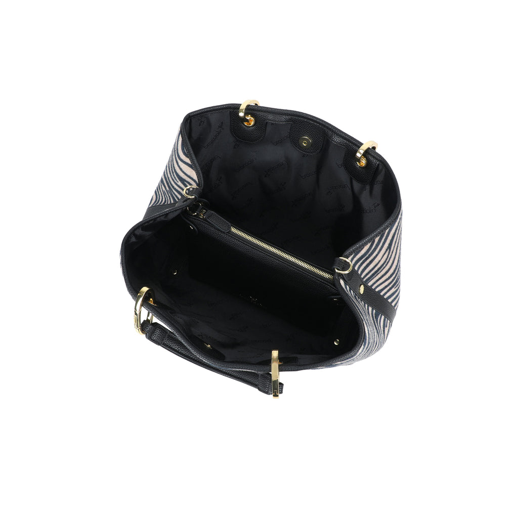 Borsa Braccialini Beth Animalier B18570 Tote Big Fantasia Zebrata