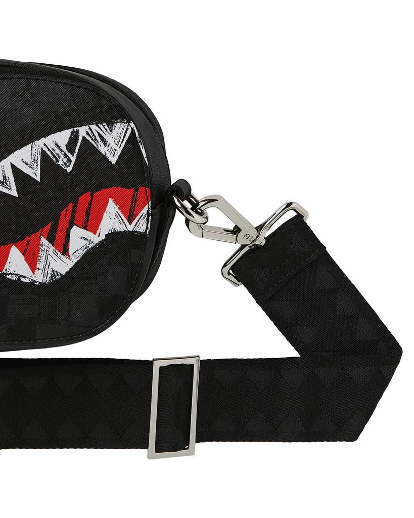 TRACOLLA SPRAYGROUND 8227 SCRIBBLE SHARK BACKPACK SLING