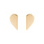 Orecchini Sodini 842411D due metà cuore splendente Oro