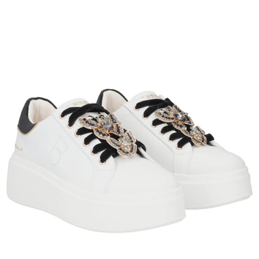 Sneaker Tosca Blu SF2502S020 Dazzling con farfalle gioiello colore bianco-nero