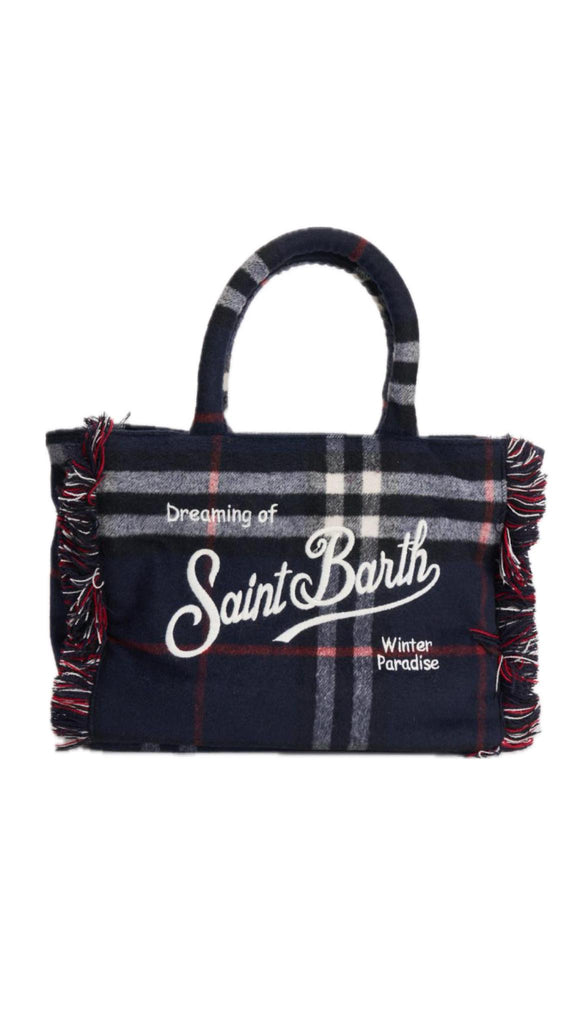 Borsa Saint Barth COL0029 035251 Colette Wool Tartan Big