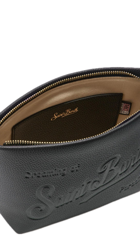 Borsa Saint Barth ALI0034 005321 a spalla Aline Bag in pelle martellata