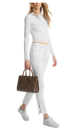 Borsa Michael Kors Sheila MD CZ Satchel Bauletto