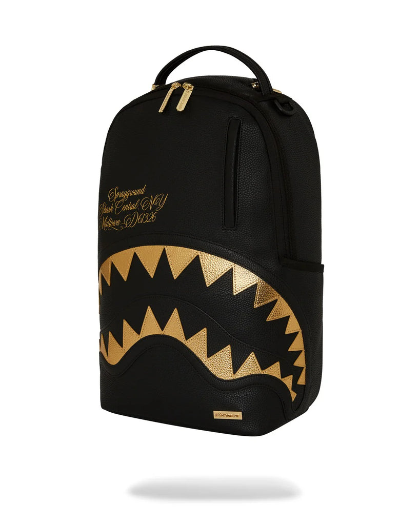 ZAINO SPRAYGROUND ART7166 SHARK CENTRAL GOLD DLXSV BACKPACK