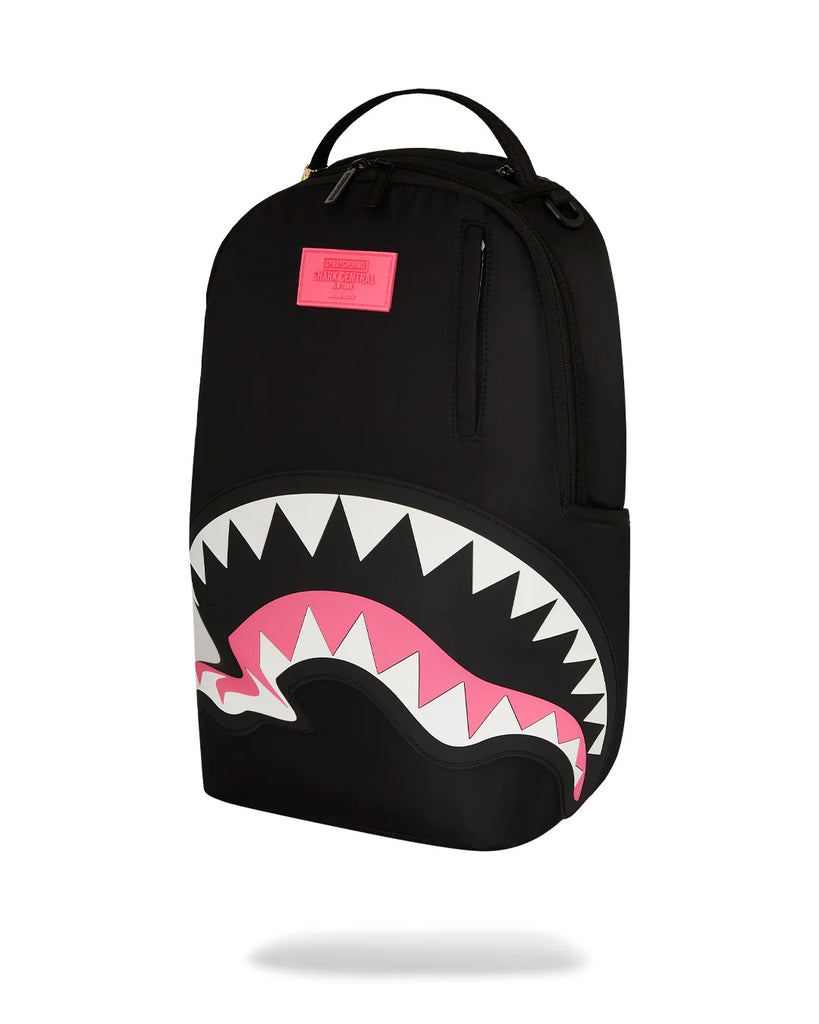 ZAINO SPRAYGROUND ART7089 SHARK CENTRAL NYLON BLACK PINK