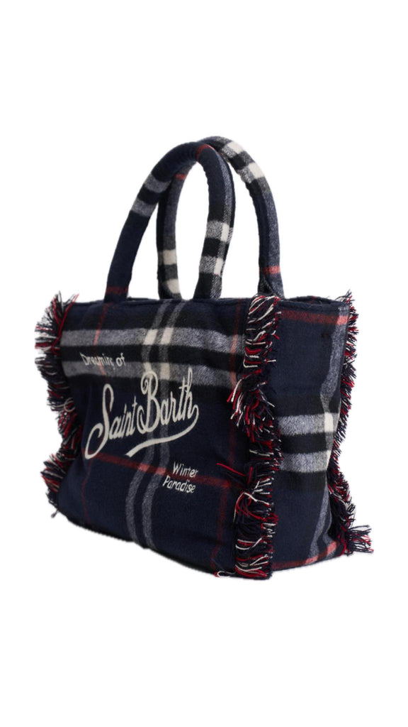 Borsa Saint Barth COL0029 035251 Colette Wool Tartan Big