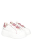 Sneaker Tosca Blu  Art SS2502S010 Elettra con accessorio gioiello colore bianco/fuxia