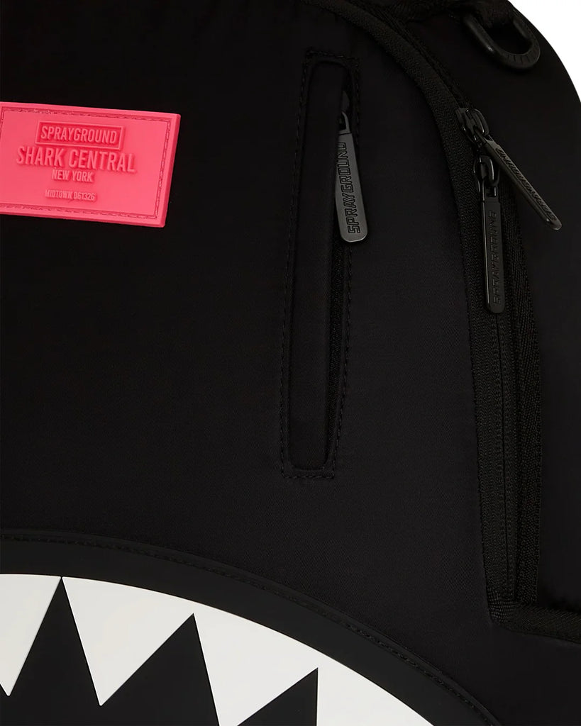 ZAINO SPRAYGROUND ART7089 SHARK CENTRAL NYLON BLACK PINK