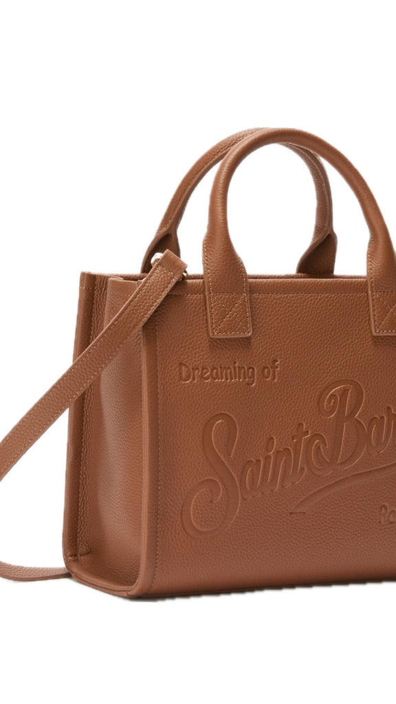 Borsa Saint Barth VANMD001 005321 a spalla Vanity Bag Midi in pelle martellata