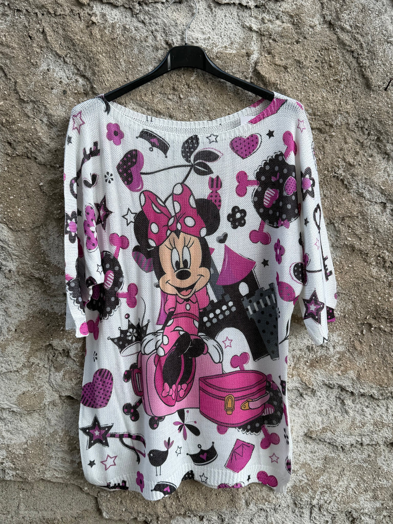 T-shirt in filo grafica fantasia