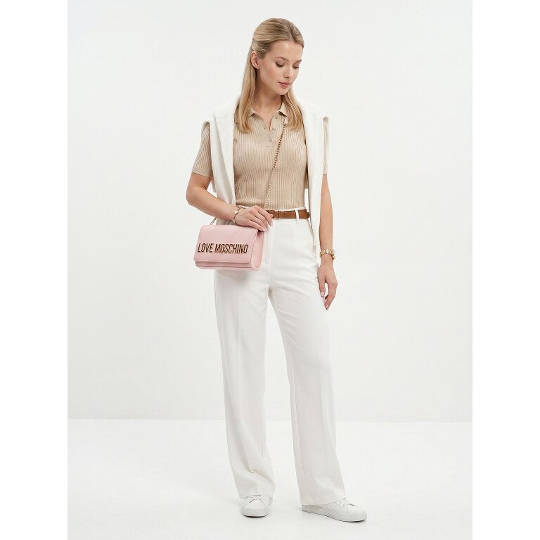 Borsa Love Moschino JC4103 PU GRS Pochette Lettering Stampatello