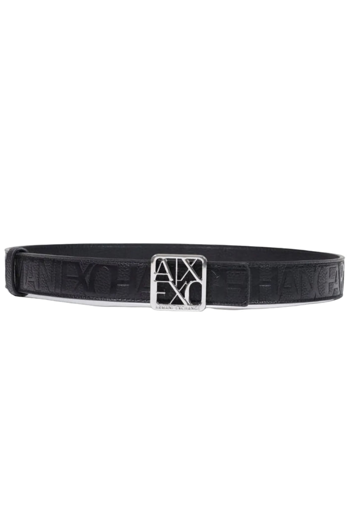 CINTURA ARMANI EXCHANGE XW001598 AF15774 CON PLACCA REVERSIBILE