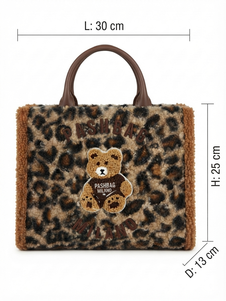 Borsa Pashbag 20170 Marge big shepherd Teddy leo ecofur