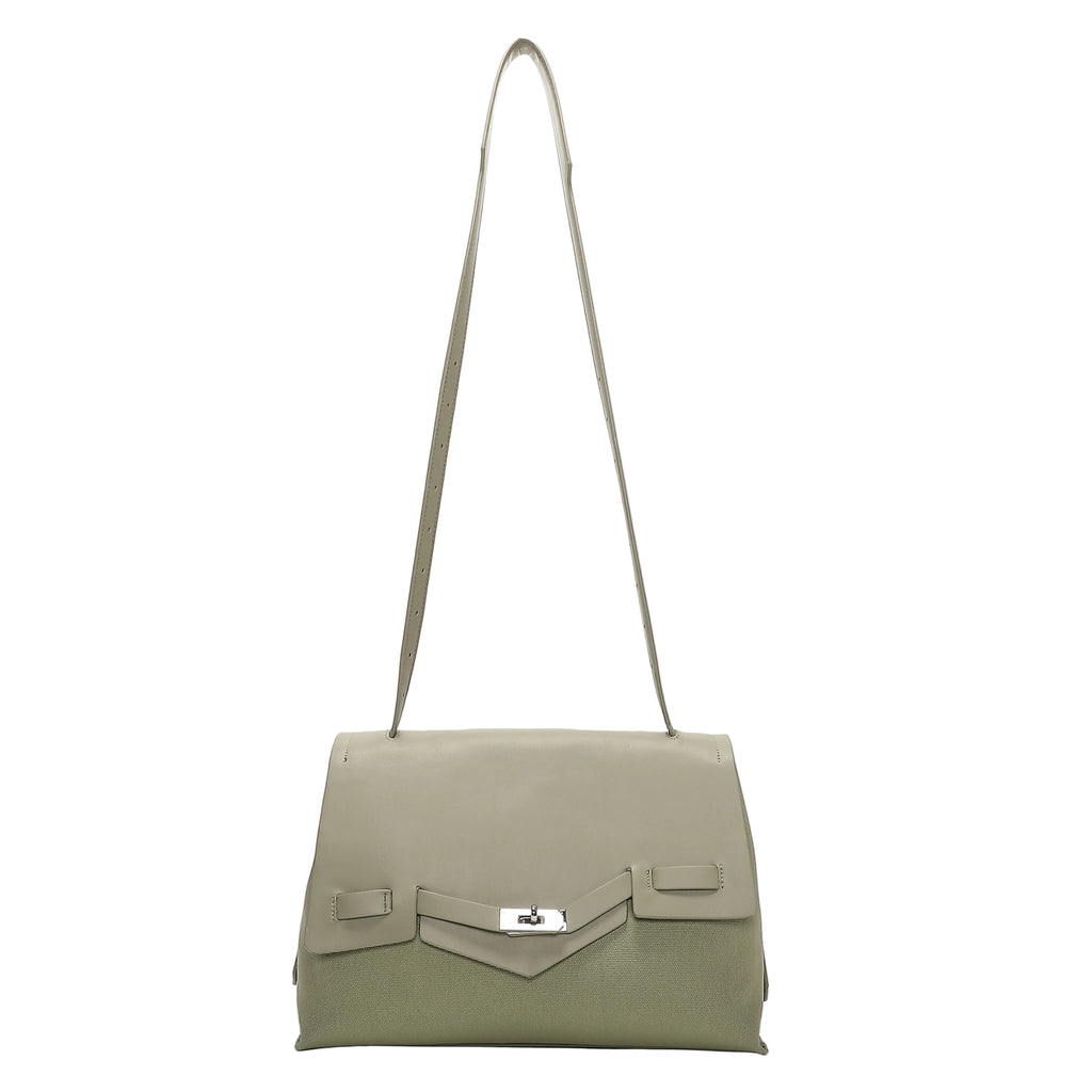 Borsa Mimì Muà Bauletto Big A Spalla Con Patta E Canvas H201403