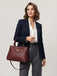 Borse Pashbag tote Big Carmel Golden in ecopelle liscia