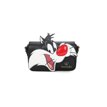 Borsa Braccialini Shape LT220 Tracolla Gatto Silvestro