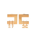 Orecchini Elisabetta Franchi OR03K56E2 con charms a doppio logo