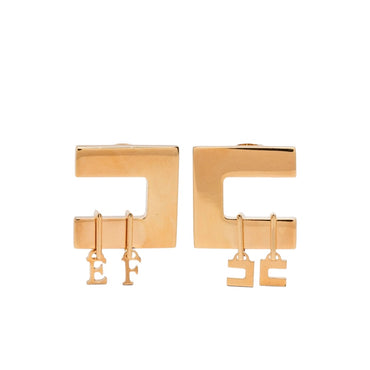 Orecchini Elisabetta Franchi OR03K56E2 con charms a doppio logo