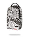 ZAINO SPRAYGROUND ART6852 HEAVY SHARKMOUTH DOODLE DLXSV BACKPACK