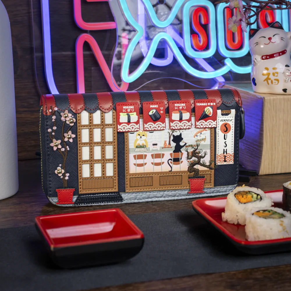 Portafoglio Vendula Sushi F58483391 Zip Around grande edizione limitata.