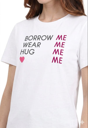 T-Shirt Moschino Borrow Wear Hug Me D3A0799