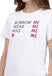 T-Shirt Moschino Borrow Wear Hug Me D3A0799
