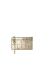 Portacarte Michael Kors Small Metallic Crocodile Embossed Leather