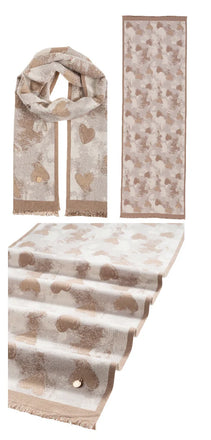 Sciarpa Alessia & Massimo Fantasia Cuori Art2678