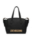 Borsa Love Moschino JC4243 Nera a spalla con logo lettering gold