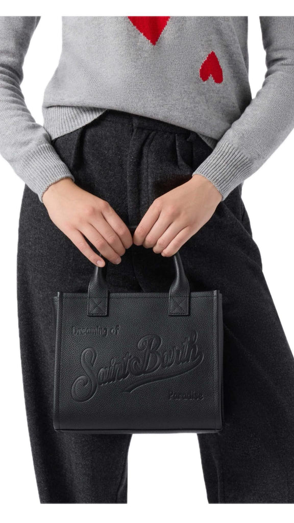 Borsa Saint Barth VANMD001 005321 a spalla Vanity Bag Midi in pelle martellata