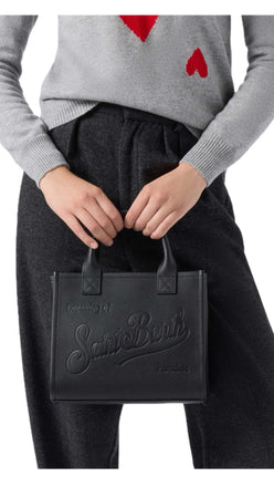 Borsa Saint Barth VANMD001 005321 a spalla Vanity Bag Midi in pelle martellata